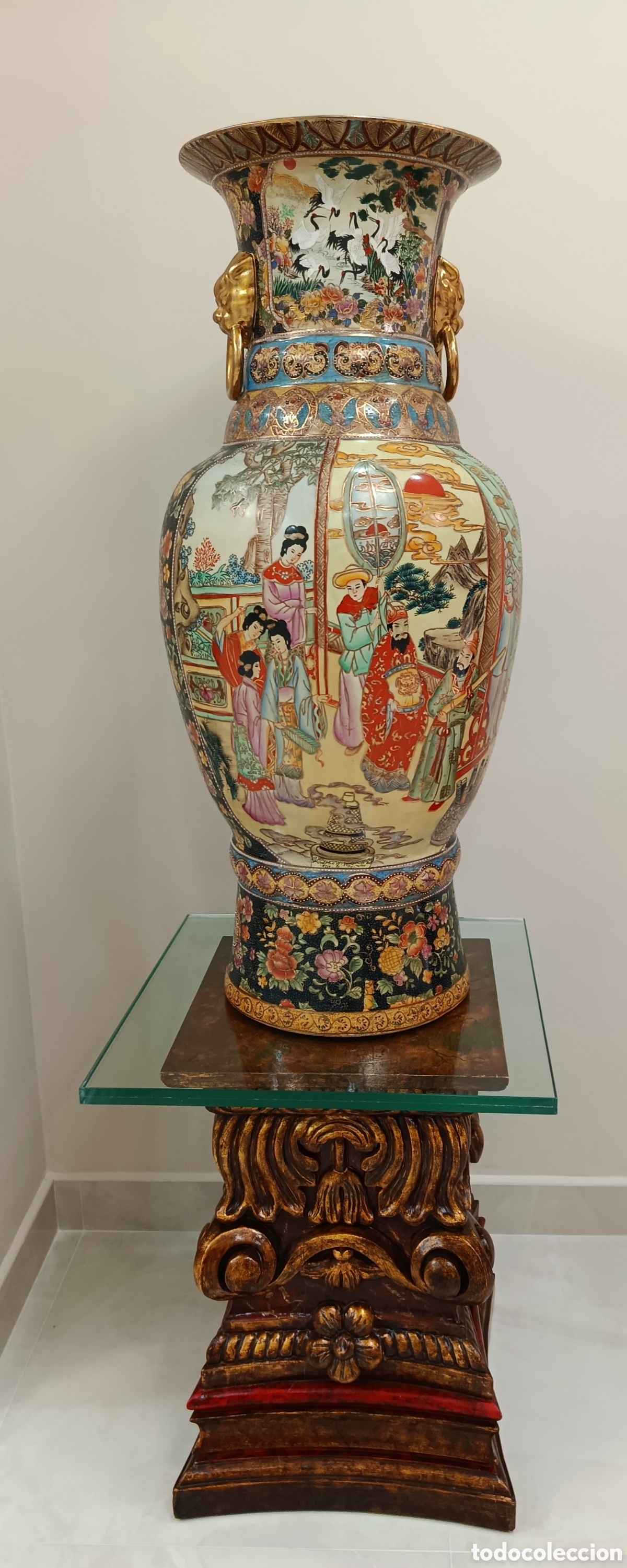 Antig&uuml;edades: Pareja De jarrones Satsuma Originales - Foto 2