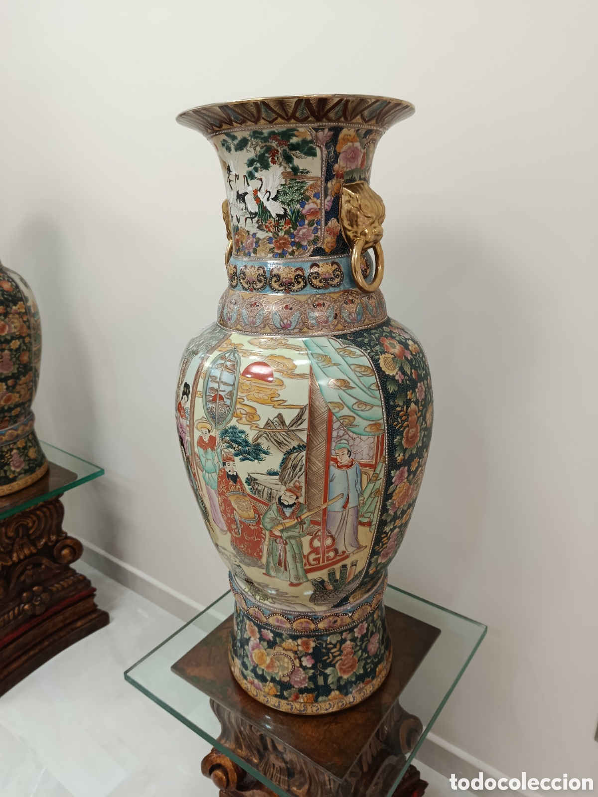 Antig&uuml;edades: Pareja De jarrones Satsuma Originales - Foto 5