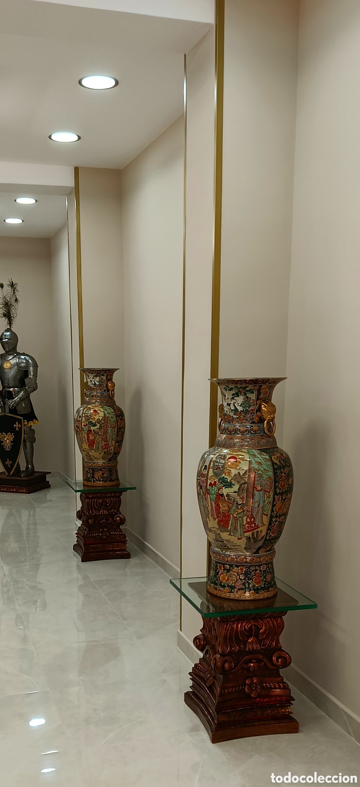 Antig&uuml;edades: Pareja De jarrones Satsuma Originales - Foto 6