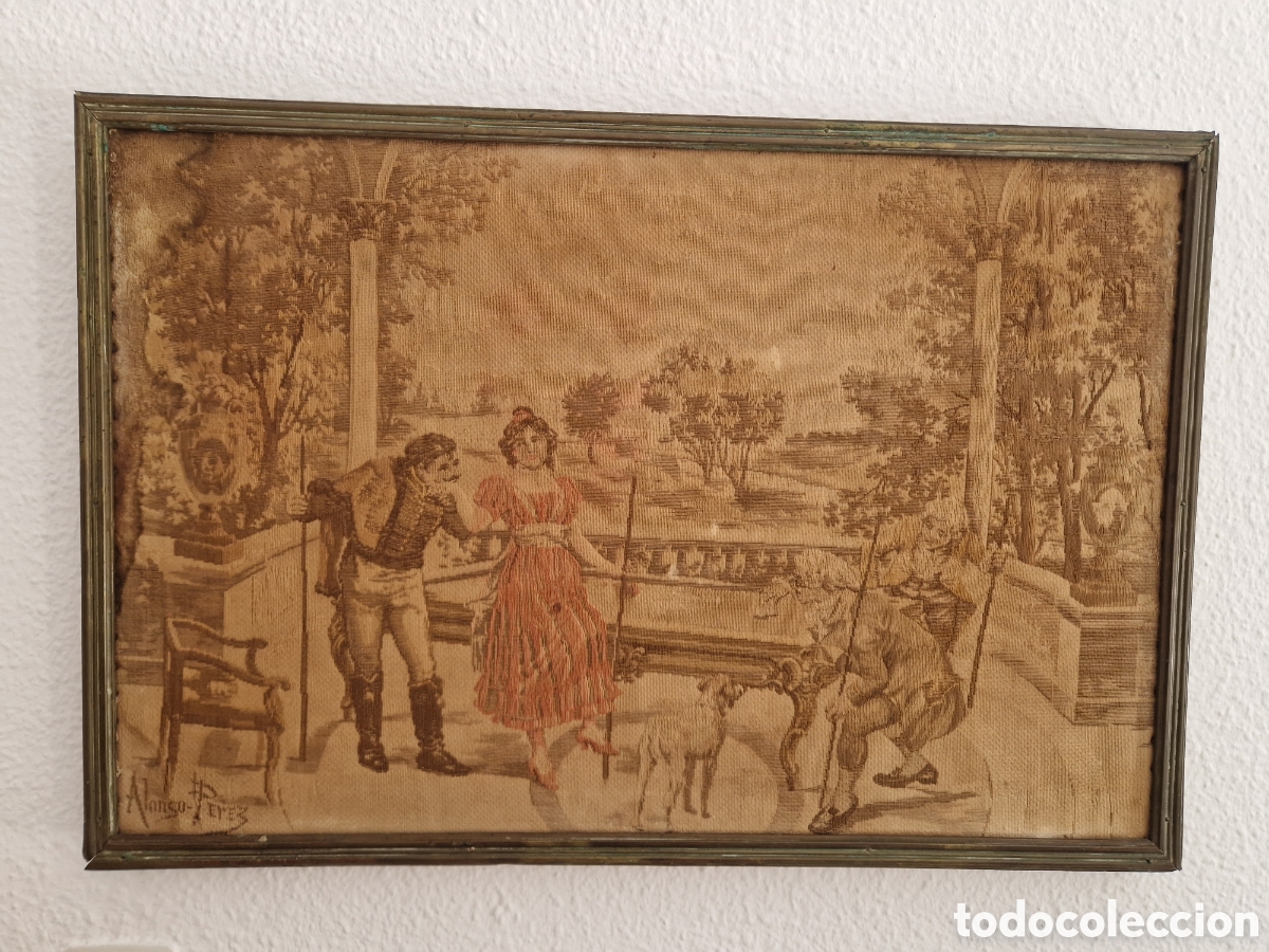 Antig&uuml;edades: Tapiz Franc&eacute;s Alonso P&eacute;rez - Foto 1