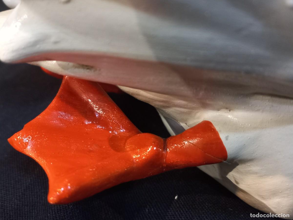 Antig&uuml;edades: CENTRO CISNE (37cm) cer&aacute;mica &uml;RUBERT&uml; blanco - Foto 16