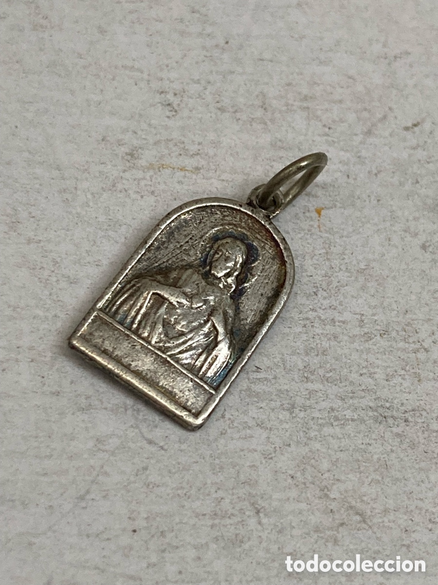 Antig&uuml;edades: Medalla de plata religiosa C429 - Foto 2