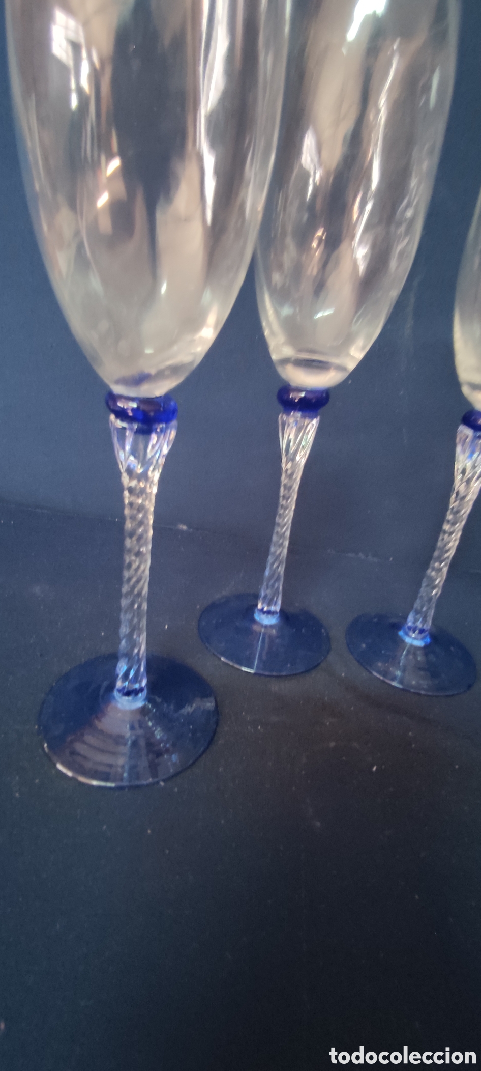 Antig&uuml;edades: Juego 4 copas cava vintage - Foto 4