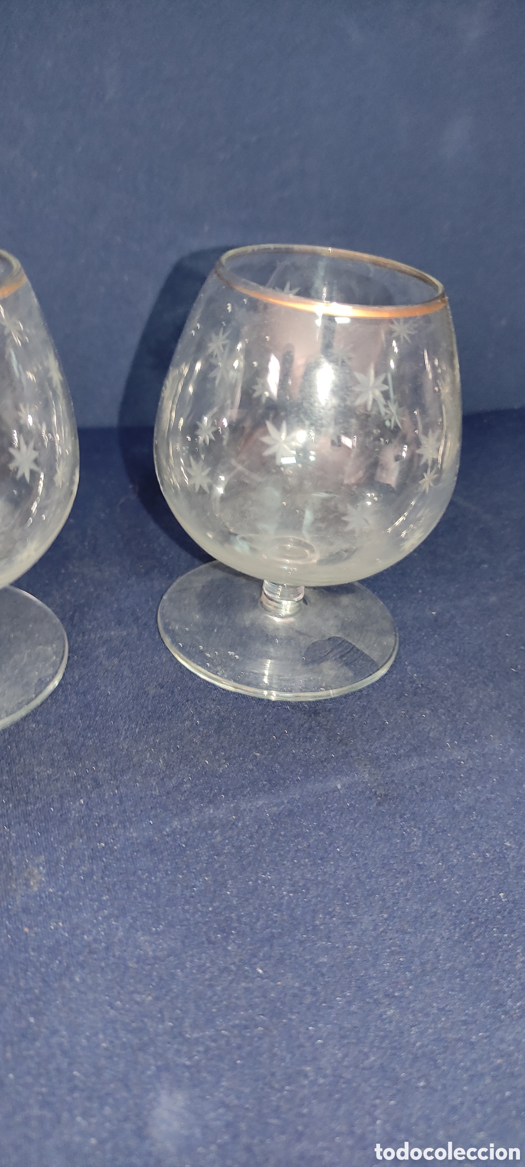 Antig&uuml;edades: Copas de cristal tallado co&ntilde;ac - Foto 5