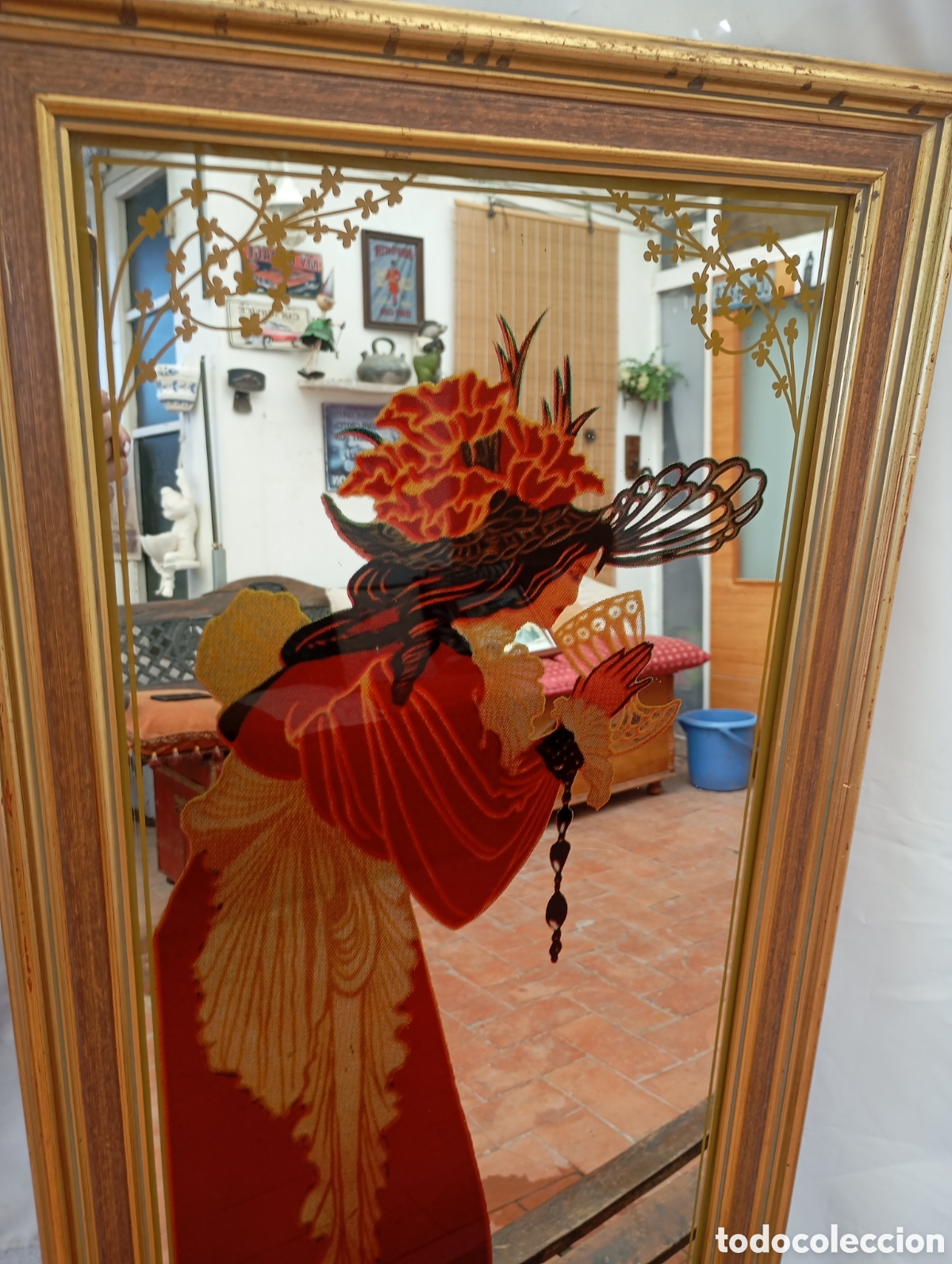 Antig&uuml;edades: Cuadro espejo modernista - Foto 5