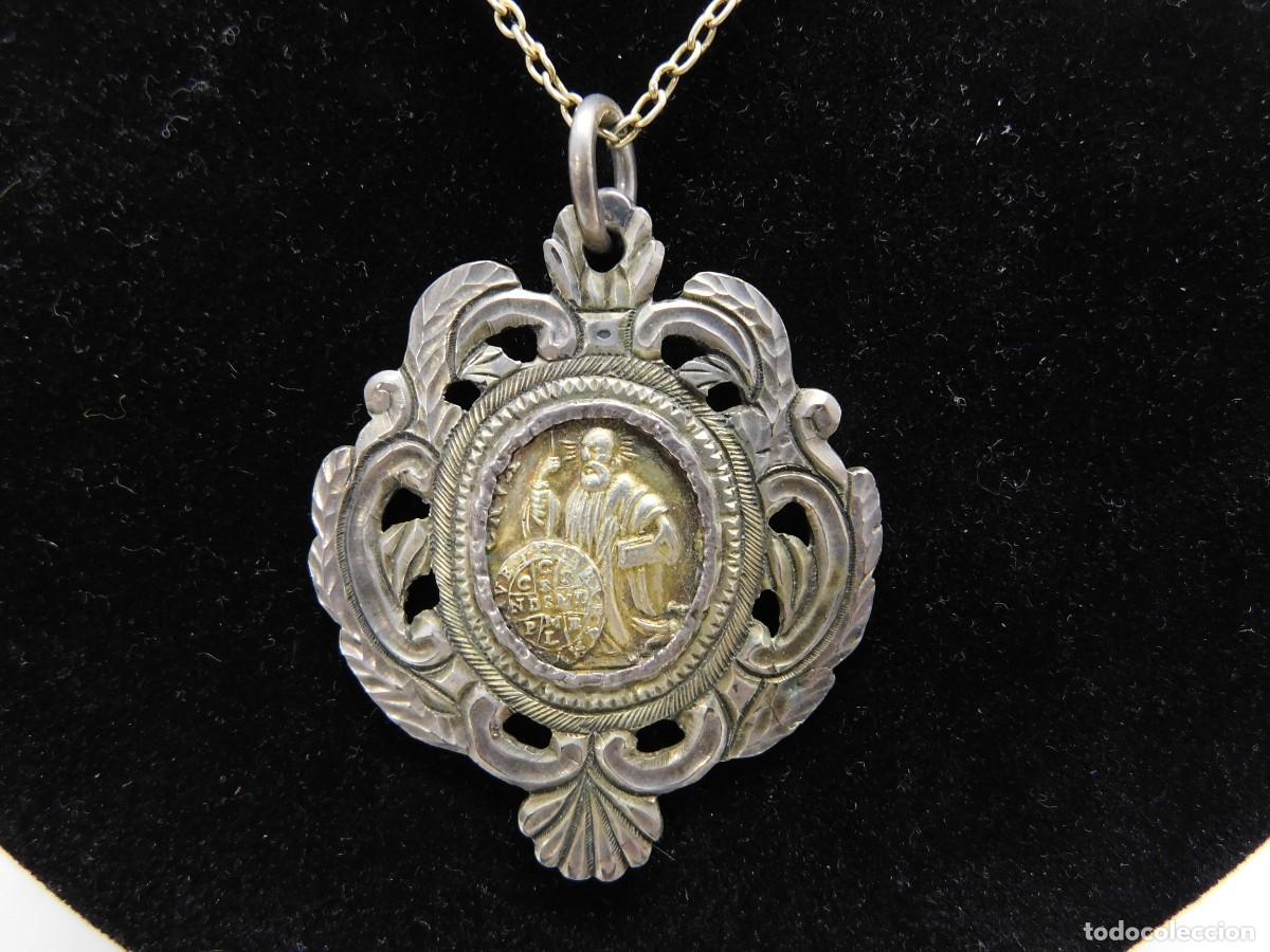 Antig&uuml;edades: COLGANTE MEDALLA RELIGIOSA - Foto 1