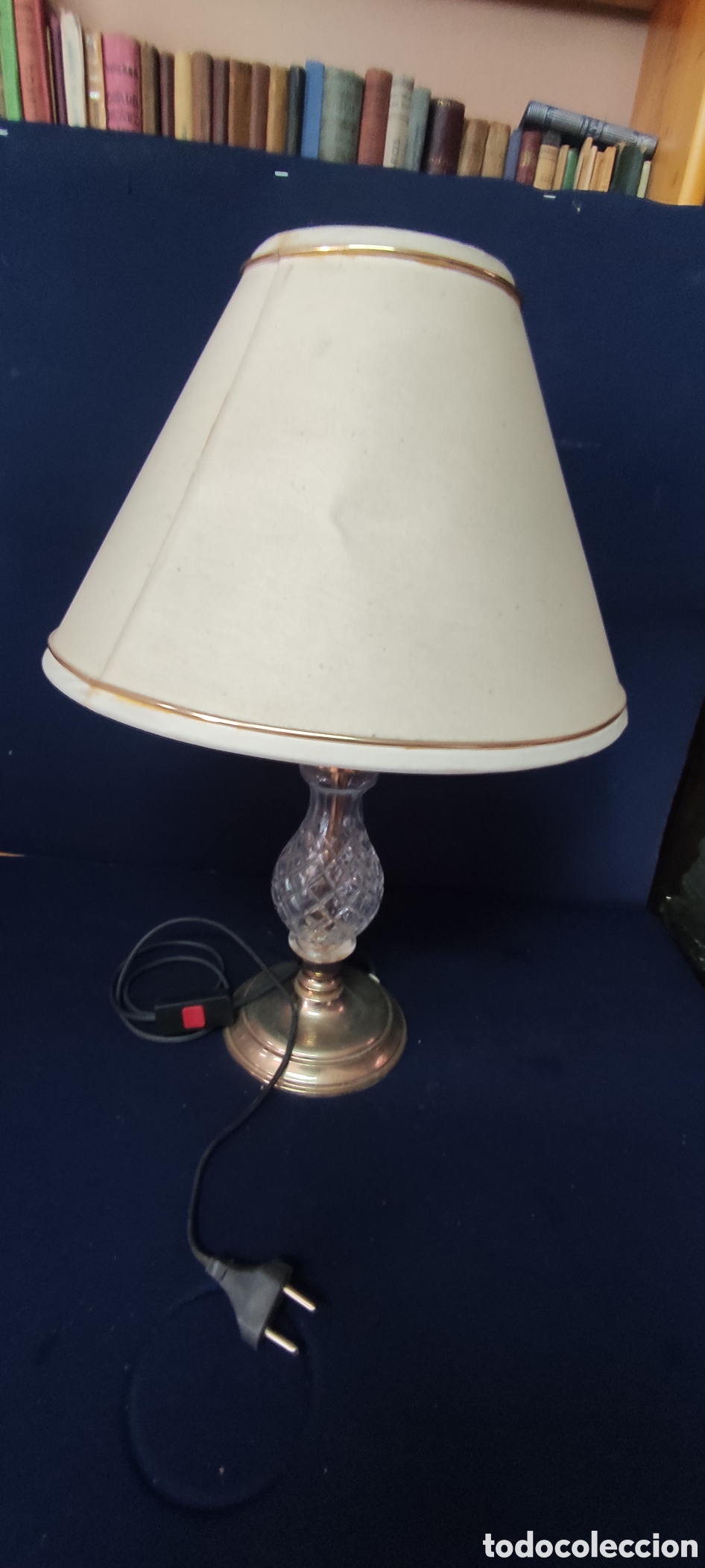 Antig&uuml;edades: Lampara vintage de cristal - Foto 5