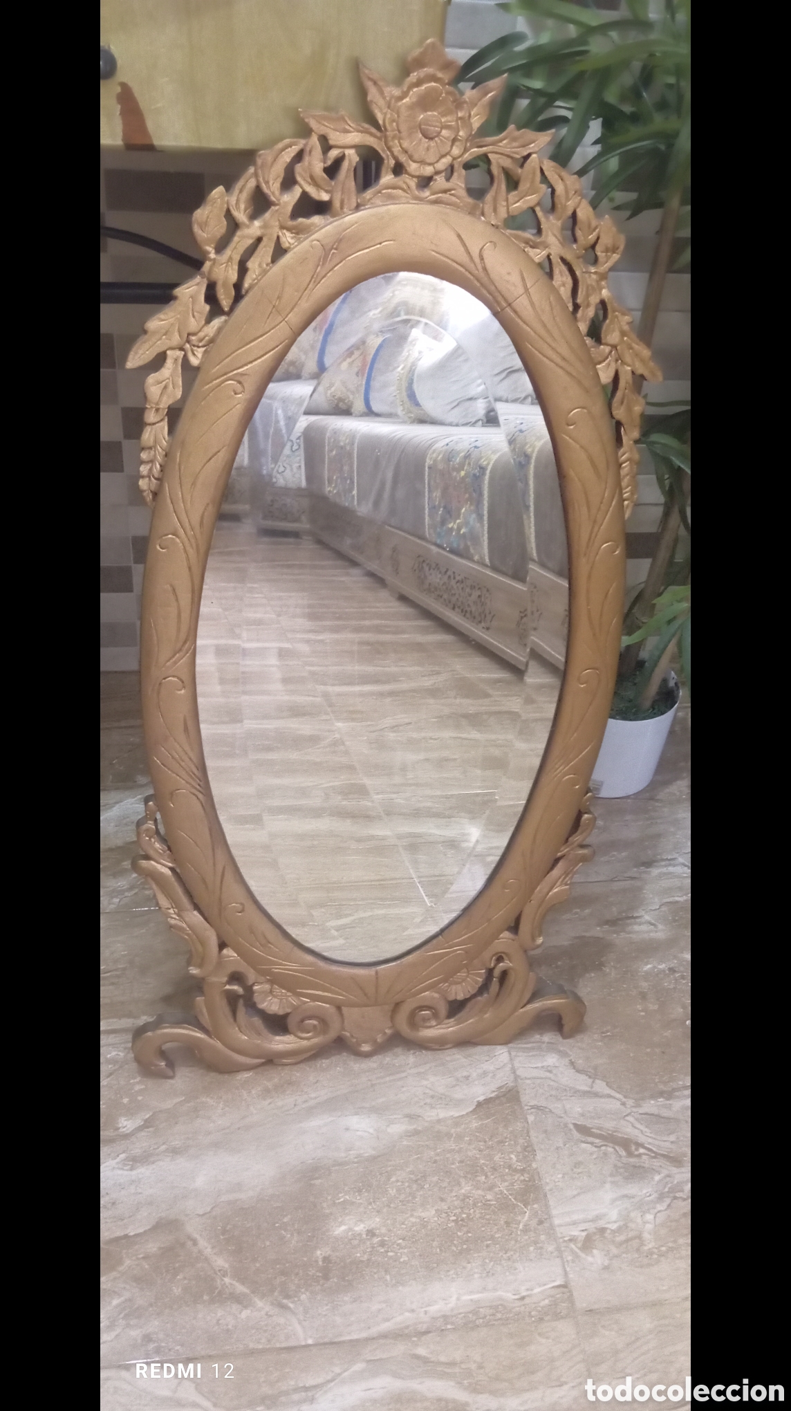 Antig&uuml;edades: espejo antiguo pan de oro - Foto 1