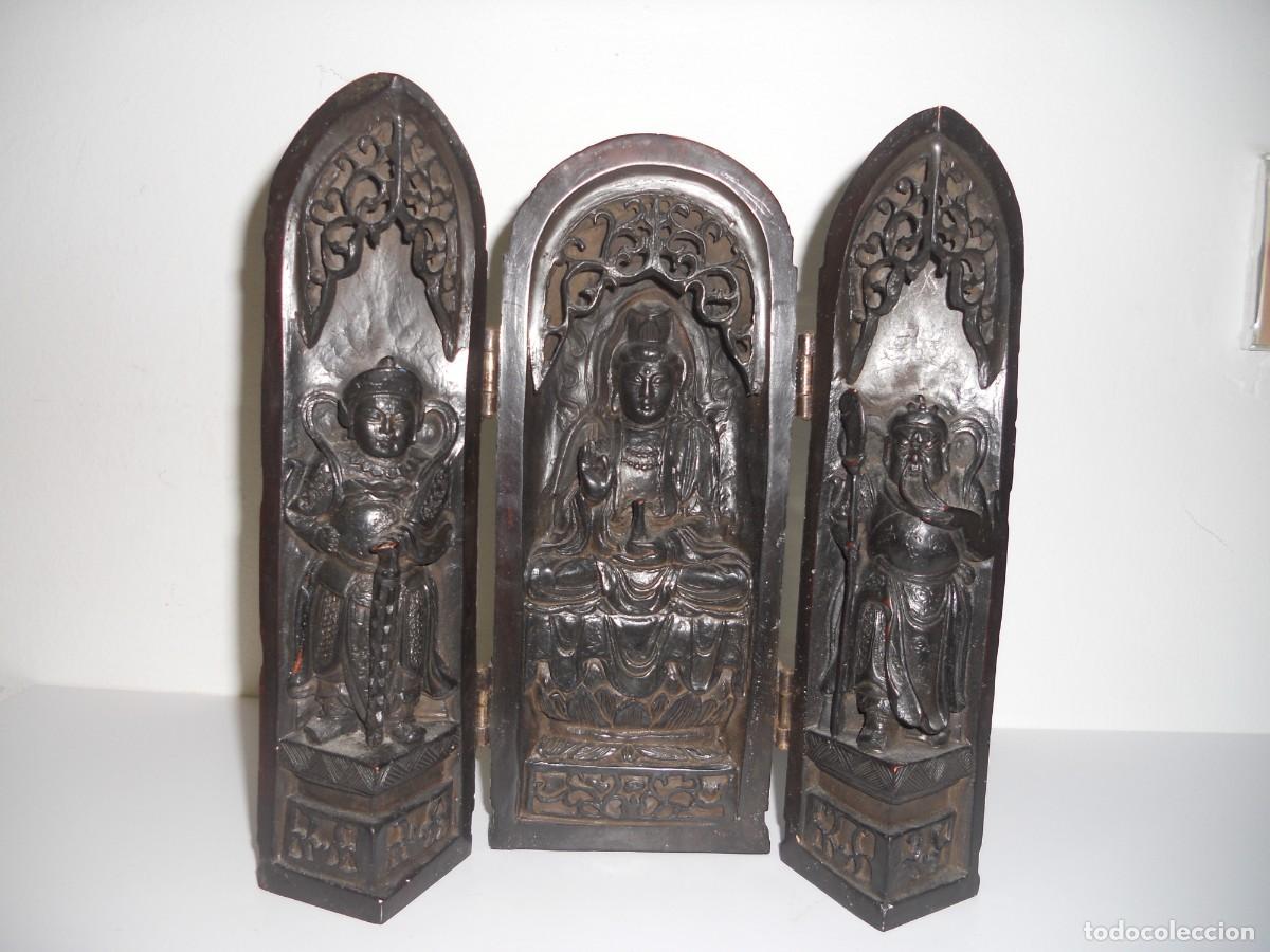 Antig&uuml;edades: ANTIGUO ALTAR DEL TEMPLO BUDISTA - Foto 1