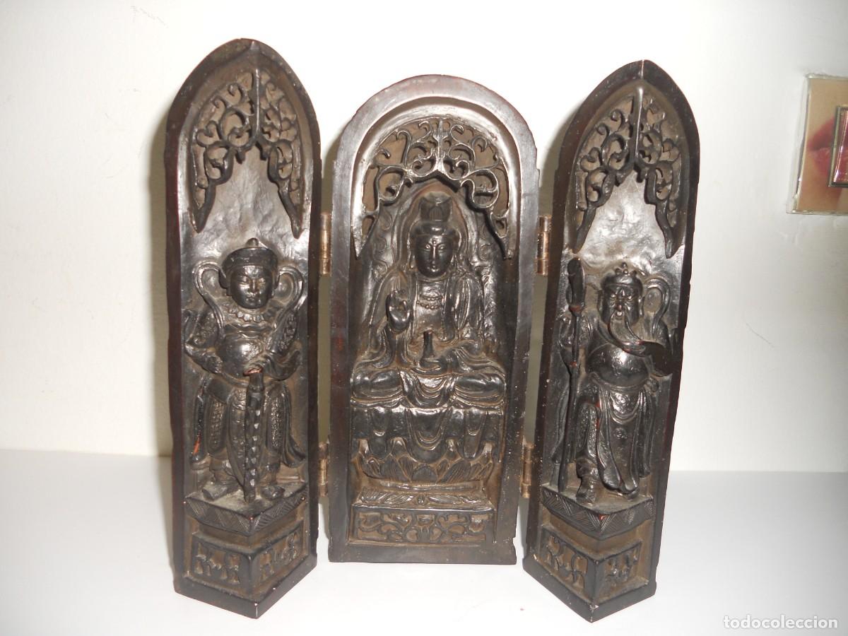 Antig&uuml;edades: ANTIGUO ALTAR DEL TEMPLO BUDISTA - Foto 2
