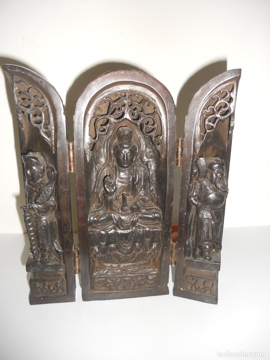 Antig&uuml;edades: ANTIGUO ALTAR DEL TEMPLO BUDISTA - Foto 7