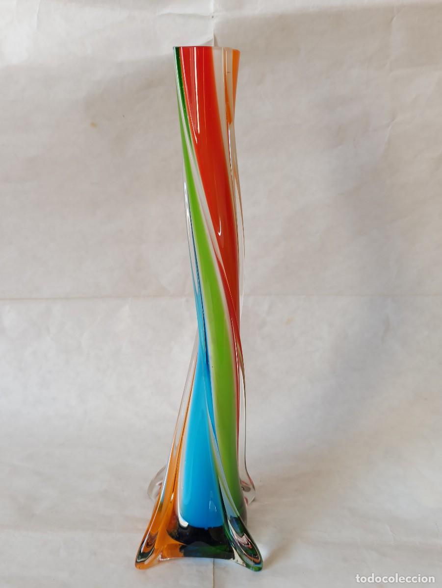 Antig&uuml;edades: Vaso multicolore Torchon vetro di Murano - Foto 4