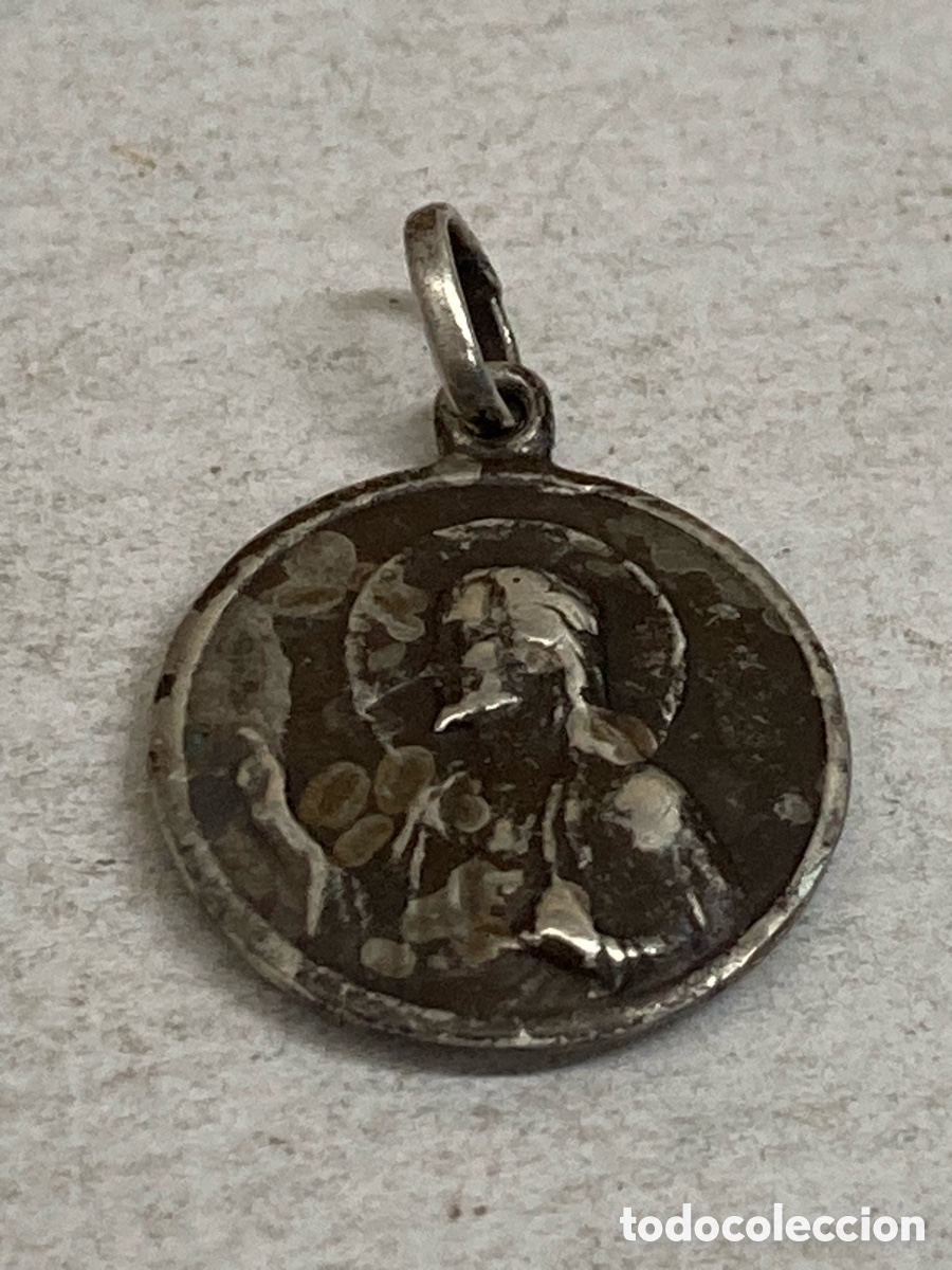 Antig&uuml;edades: Medalla de plata religiosa C432 - Foto 2