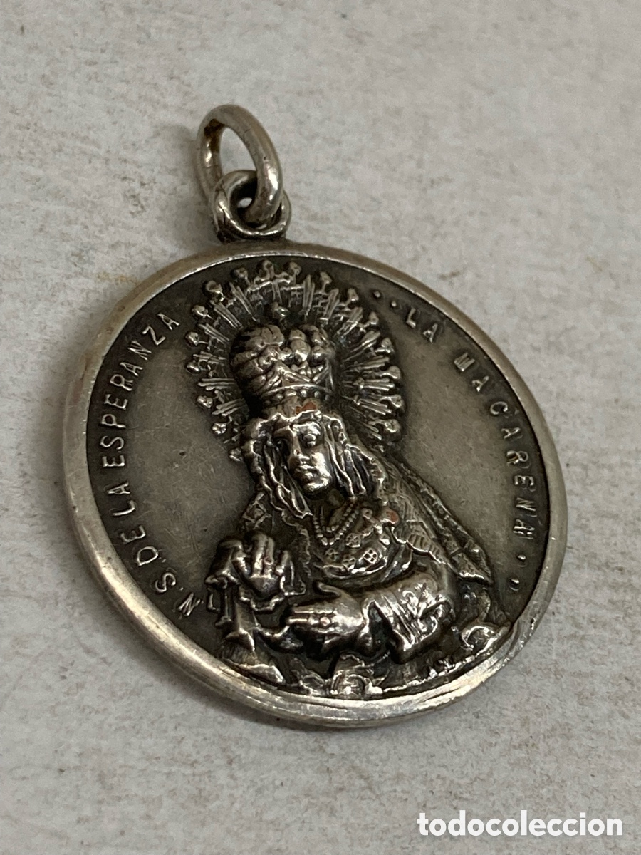 Antig&uuml;edades: Medalla de plata religiosa C432 - Foto 1