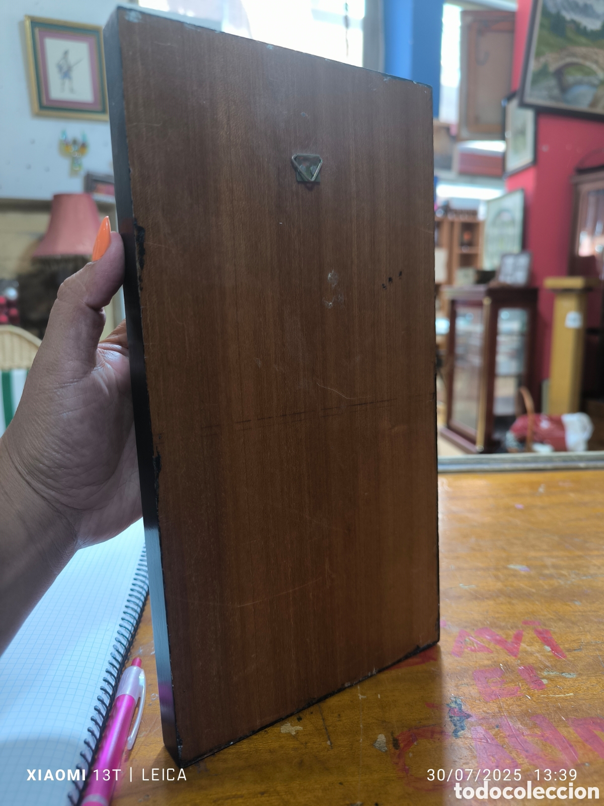 Antig&uuml;edades: Figura religiosa . Estuco sobre madera - Foto 6