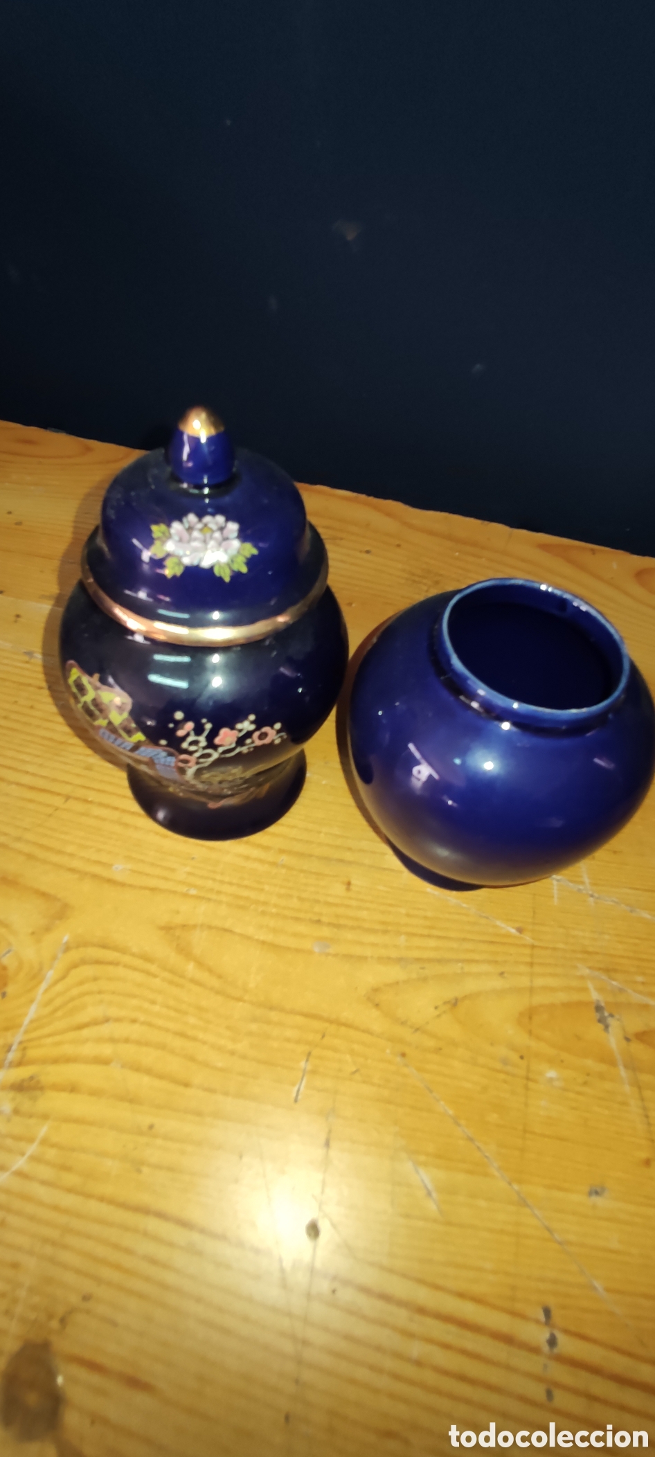 Antig&uuml;edades: Pareja de jarrones de porcelana - Foto 8