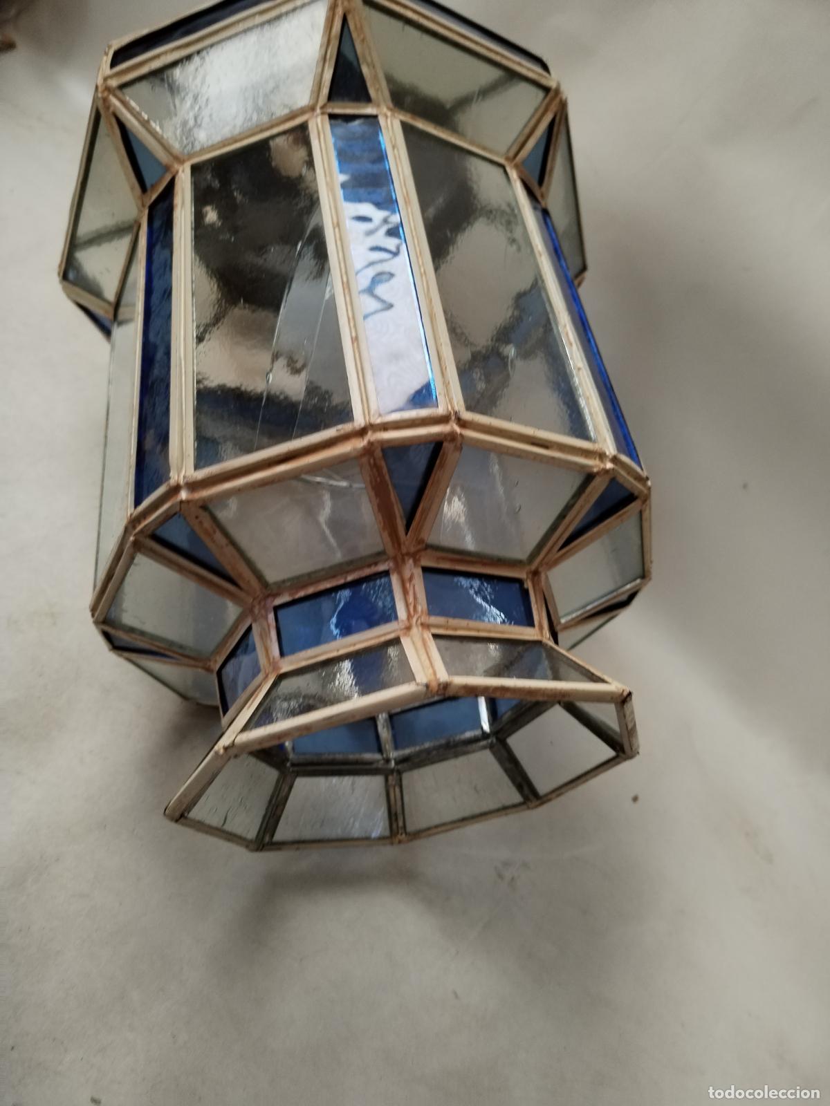 Antig&uuml;edades: lampara de techo farol granadino - Foto 3