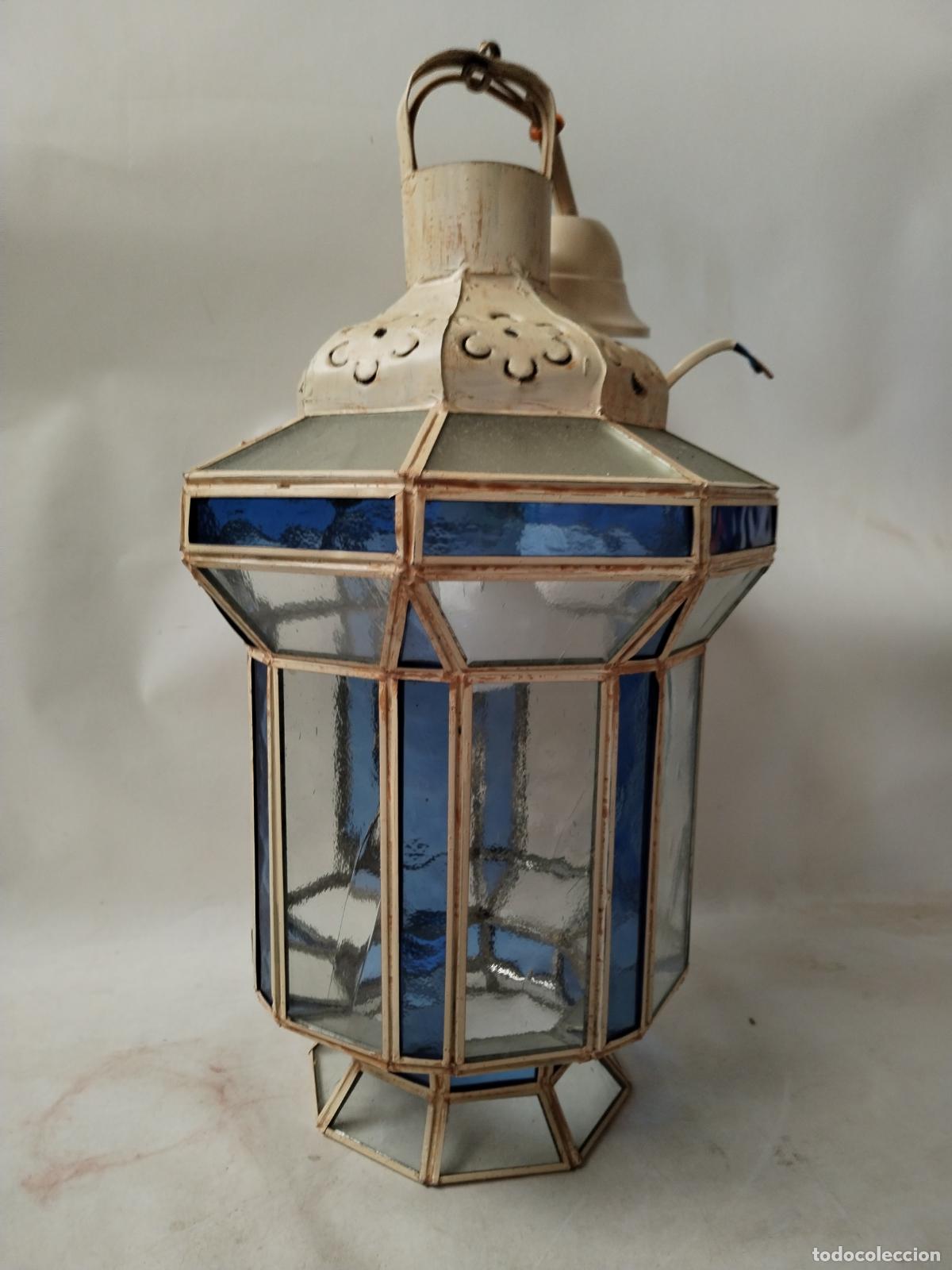 Antig&uuml;edades: lampara de techo farol granadino - Foto 1