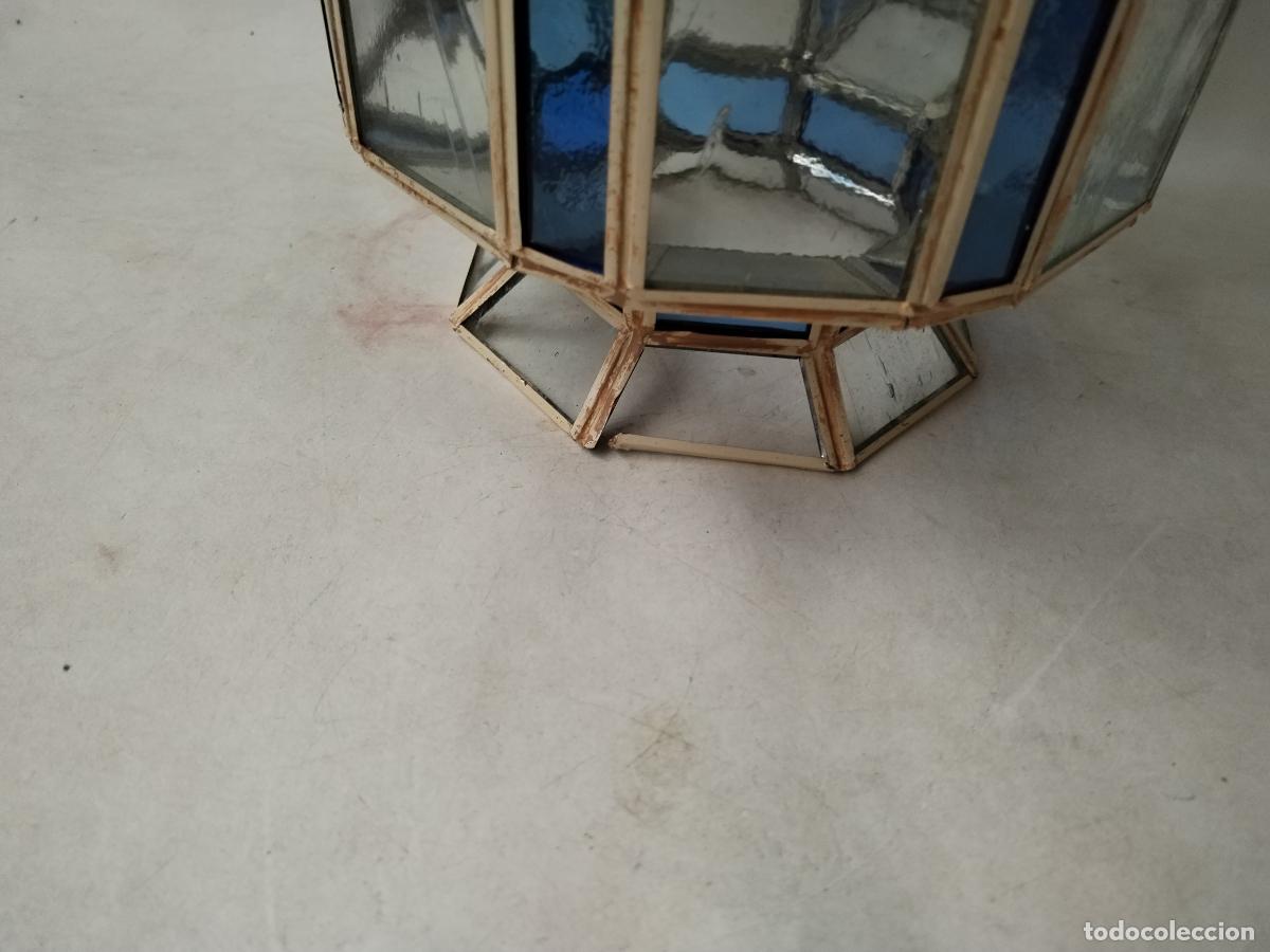 Antig&uuml;edades: lampara de techo farol granadino - Foto 5