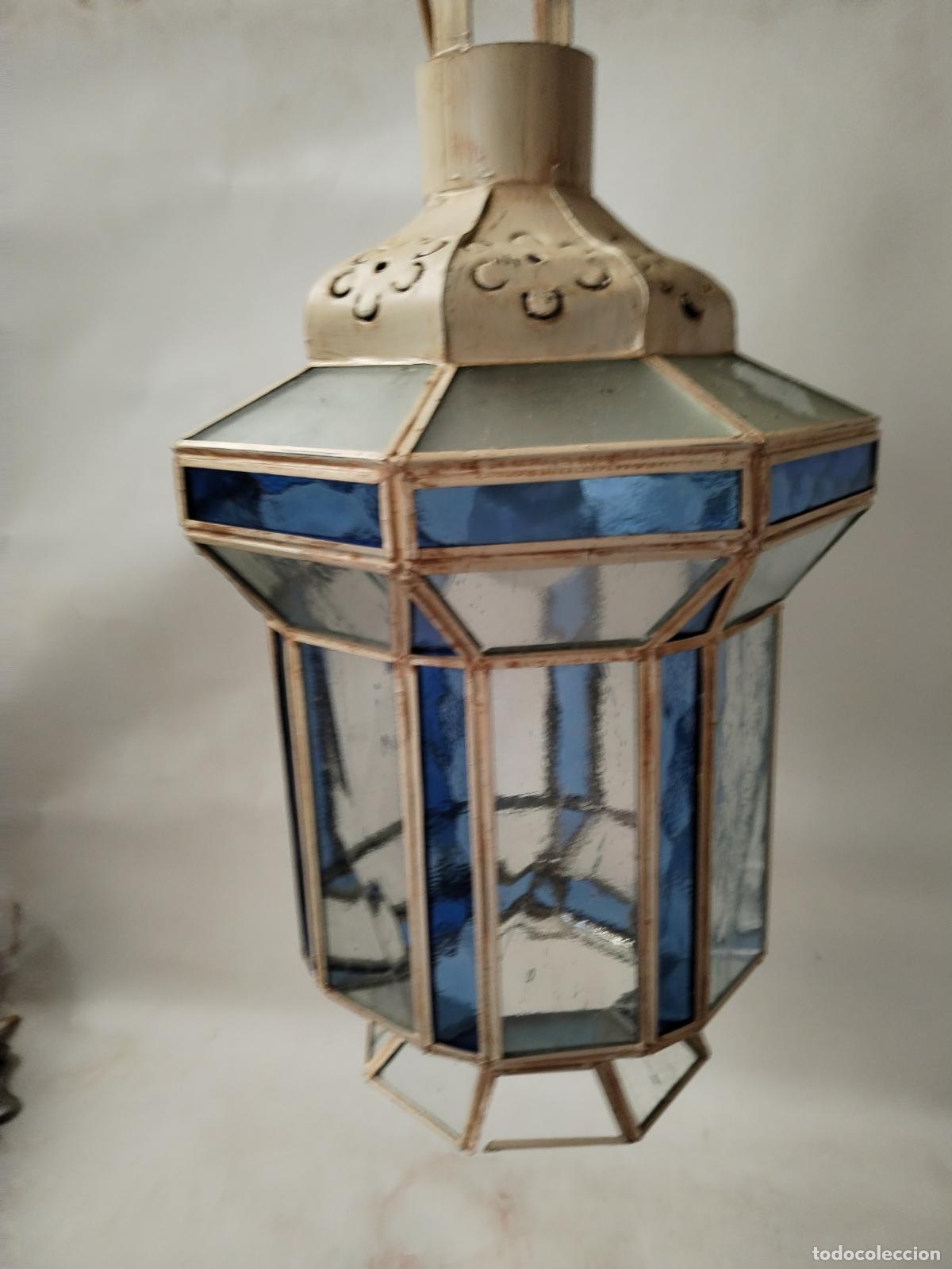 Antig&uuml;edades: lampara de techo farol granadino - Foto 1