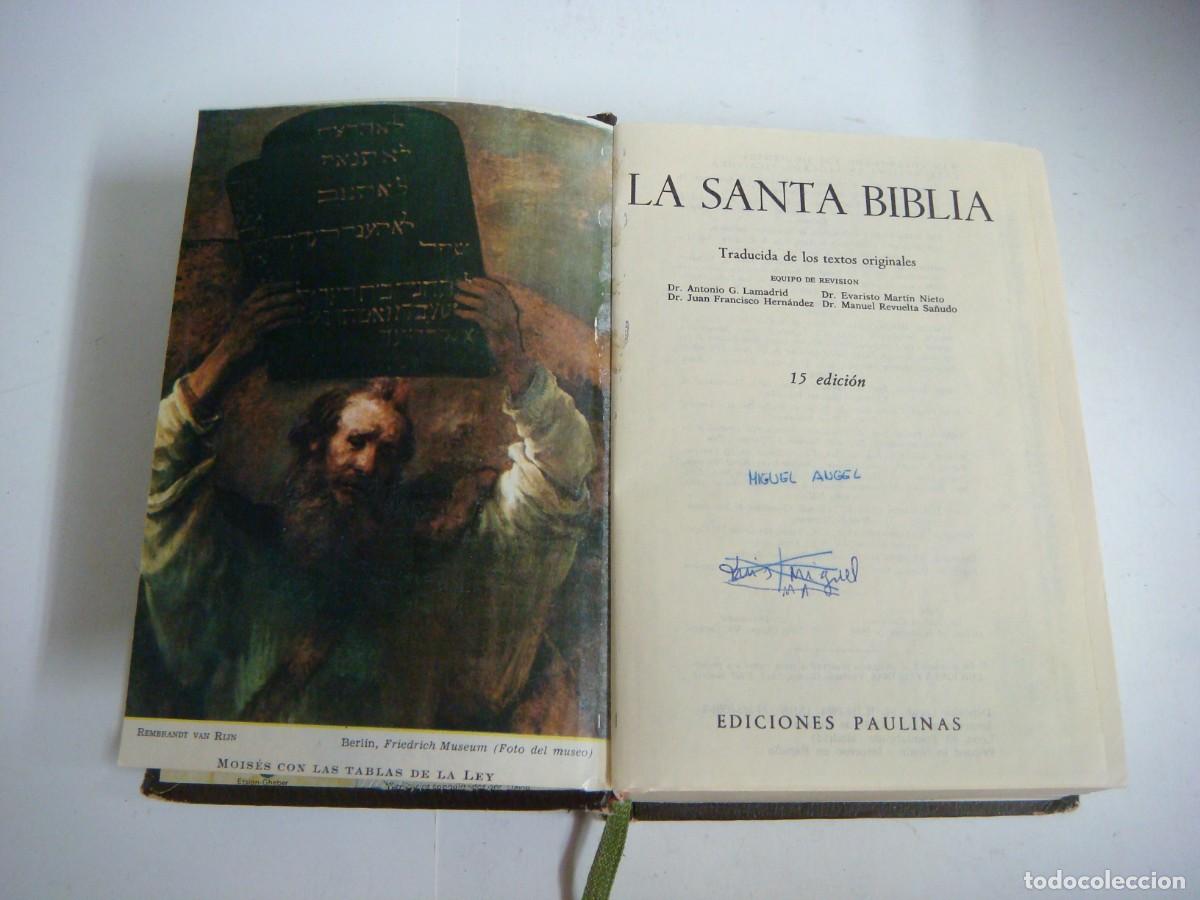 Antig&uuml;edades: LIBRO DE LA SANTA BIBLIA EDICIONES PAULINAS-(&) - Foto 2