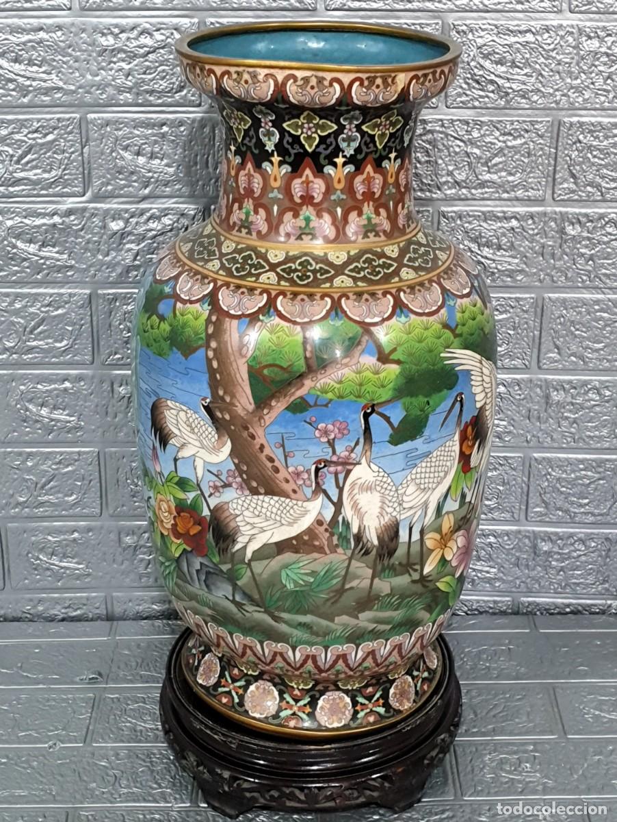 Antig&uuml;edades: Antiguo jarr&oacute;n esmalte cloisonn&eacute; - Foto 2