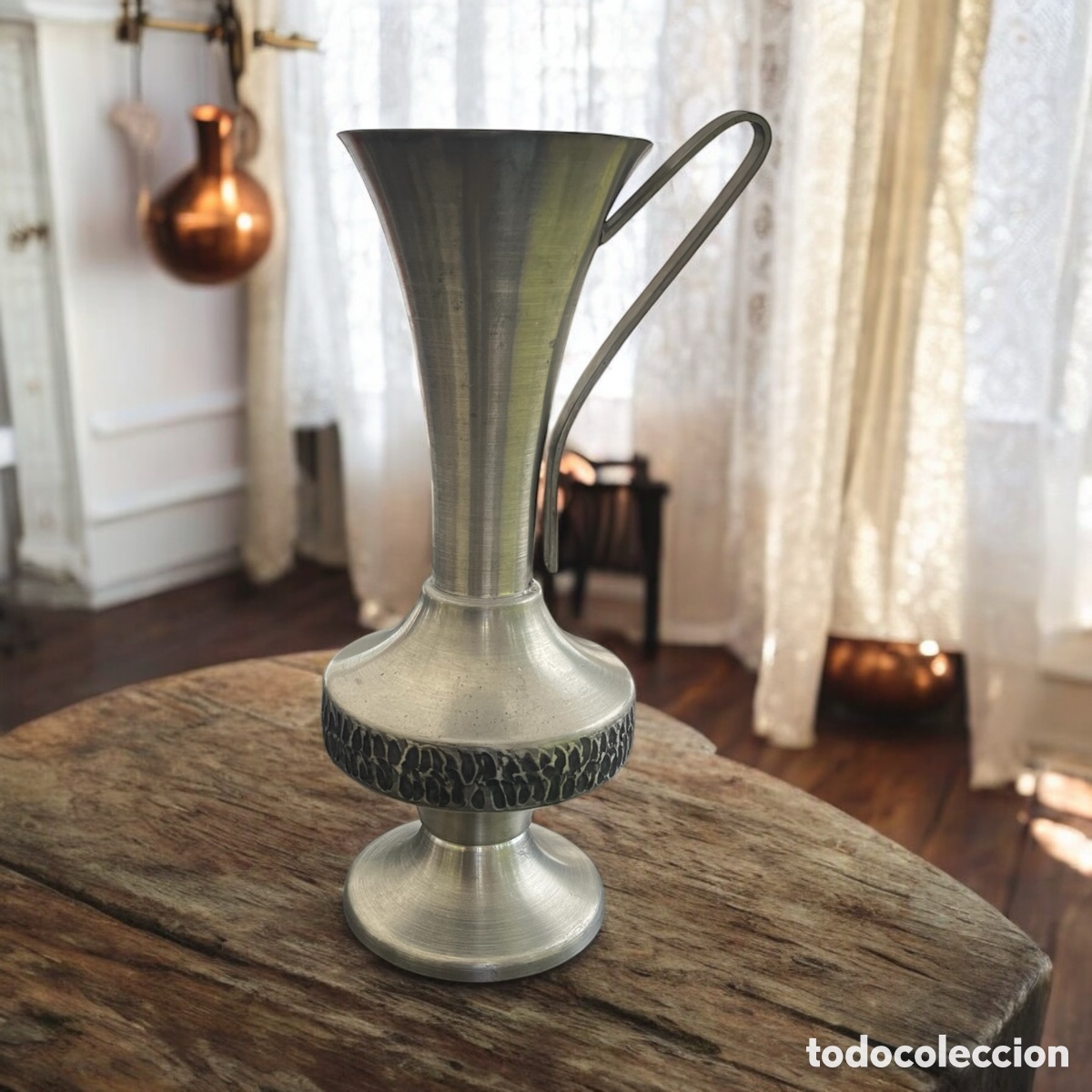 Antig&uuml;edades: Antiguo jarr&oacute;n de acero - Foto 1