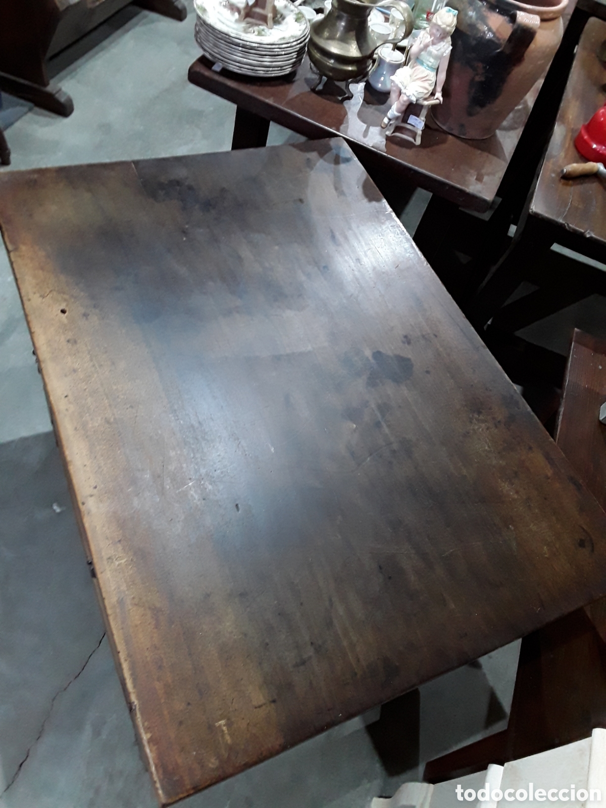 Antig&uuml;edades: Mesa tallada de nogal ( S XVII ) - Foto 16