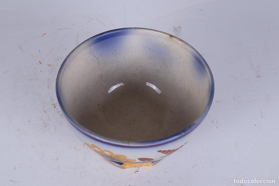 Antig&uuml;edades: CUENCO DE CERAMICA PINTADO A MANO - Foto 7