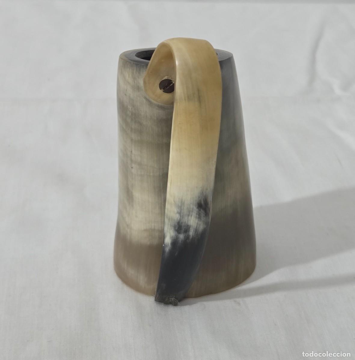 Antig&uuml;edades: Vaso jarra fabricada en asta de toro - Foto 4