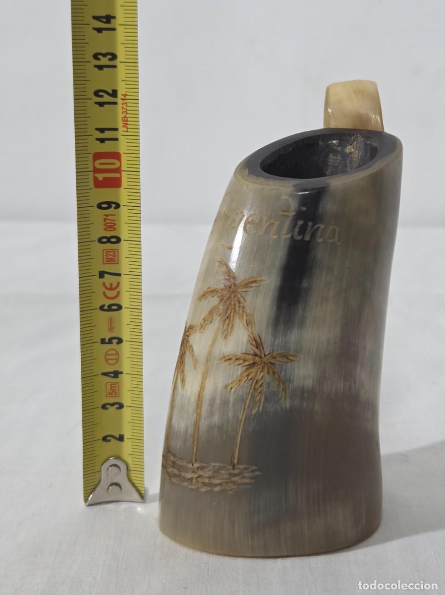 Antig&uuml;edades: Vaso jarra fabricada en asta de toro - Foto 11