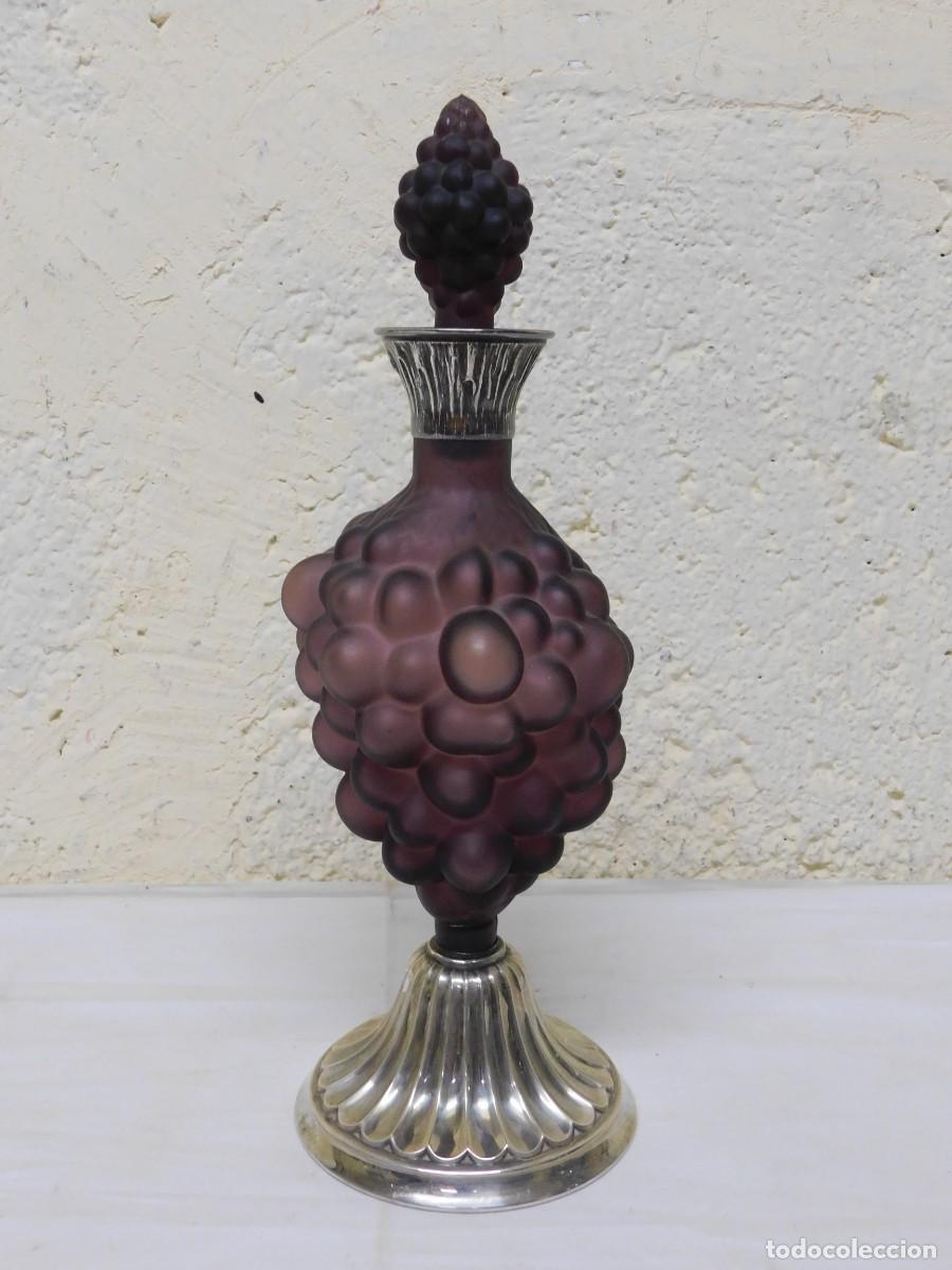 Antig&uuml;edades: BOTELLA CRISTAL Y PLATA - Foto 1