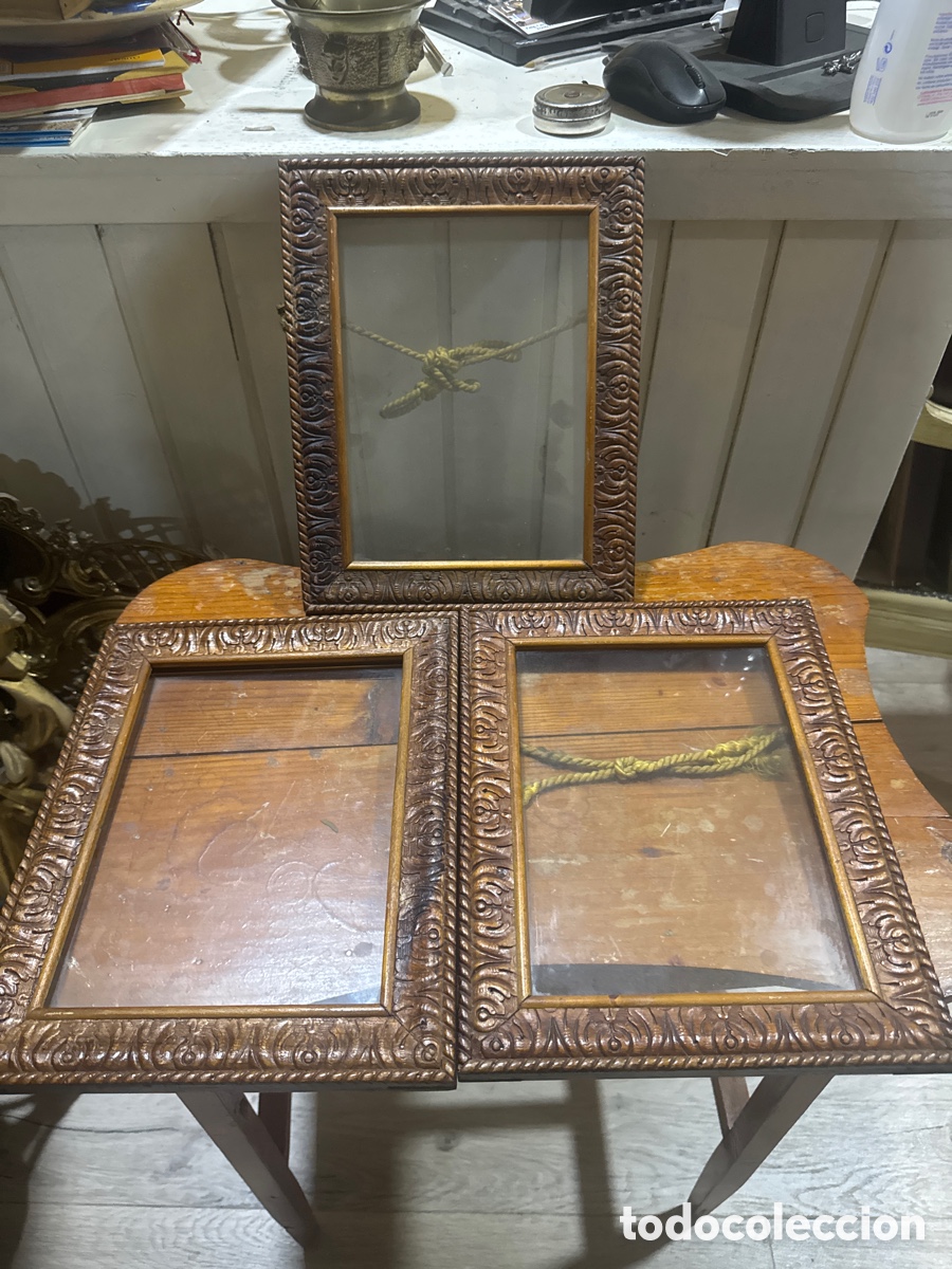 Antig&uuml;edades: Lote tres. Marcos de madera - Foto 1