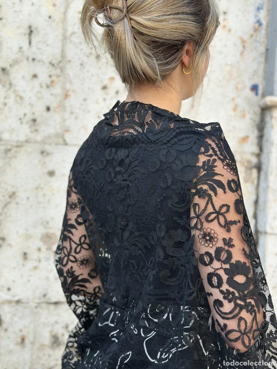 Antig&uuml;edades: Mantilla de encaje con blonda rectangular, p. s. XX - Espa&ntilde;a - Foto 16