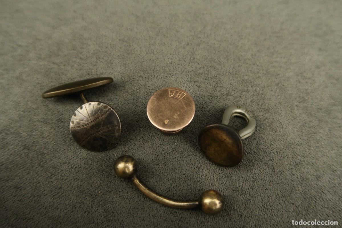 Antig&uuml;edades: Lote Antiguos Gemelos de Plata - Foto 6
