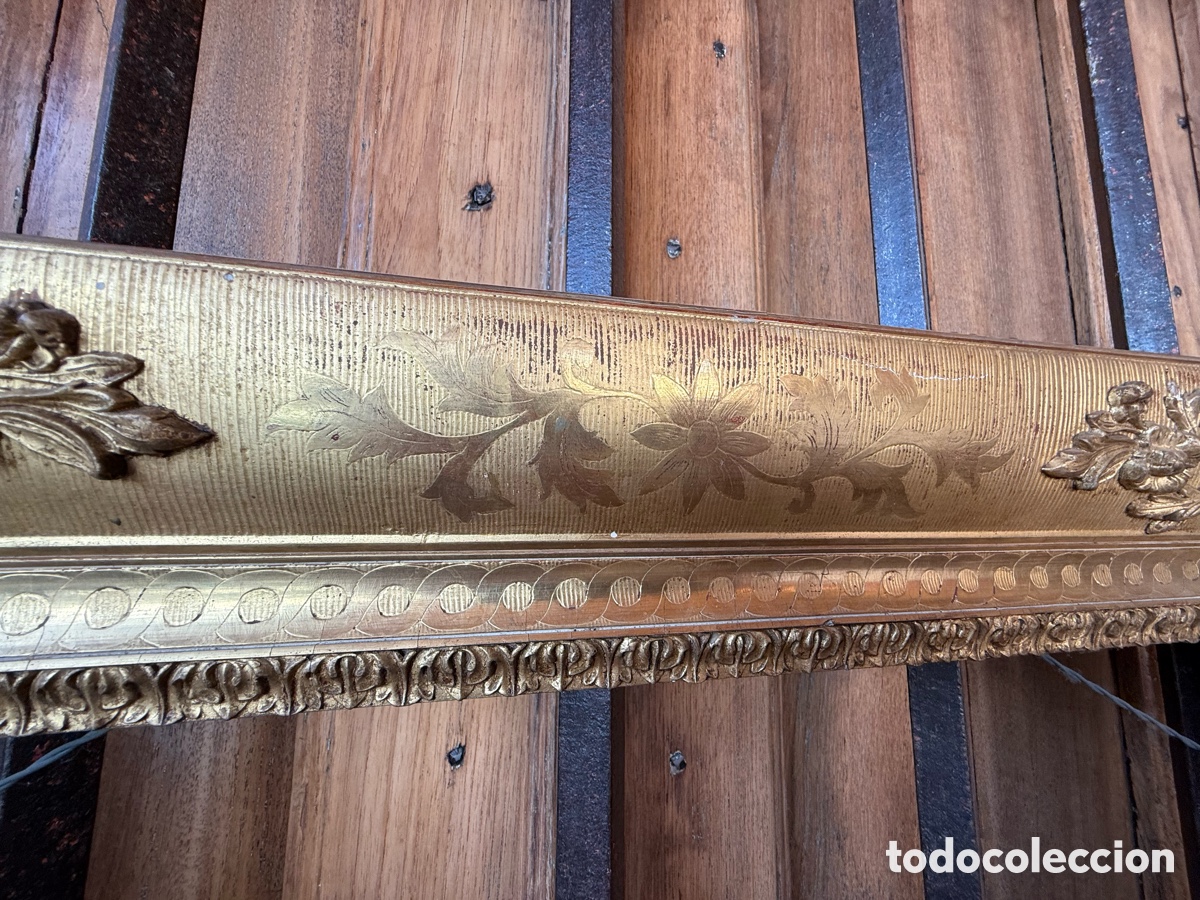 Antig&uuml;edades: Marco Antiguo. S.XIX. Madera y Pan de Oro - Foto 10