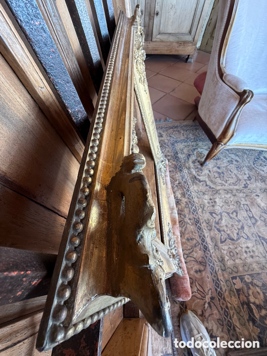 Antig&uuml;edades: Marco Antiguo. S.XIX. Madera y Pan de Oro - Foto 14