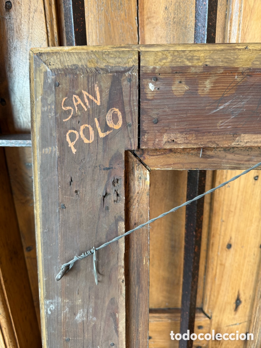 Antig&uuml;edades: Marco Antiguo. S.XIX. Madera y Pan de Oro - Foto 17