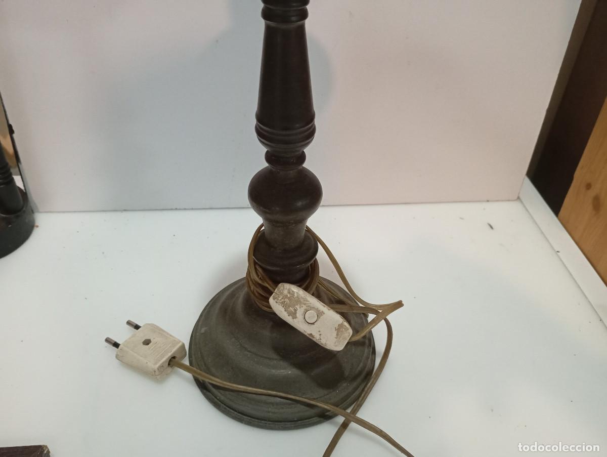 Antig&uuml;edades: lampara de mesa de esta&ntilde;o - Foto 2