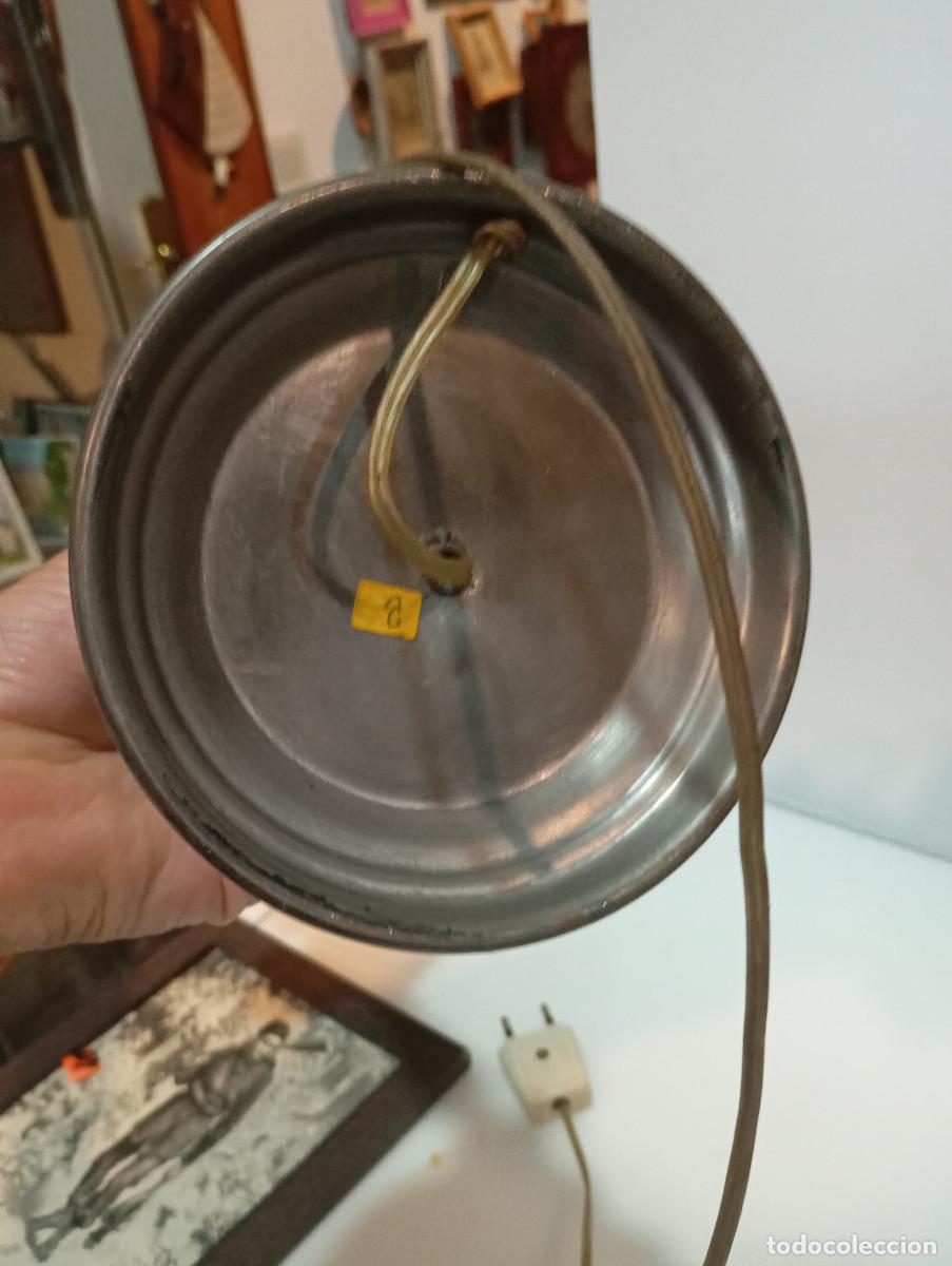 Antig&uuml;edades: lampara de mesa de esta&ntilde;o - Foto 3