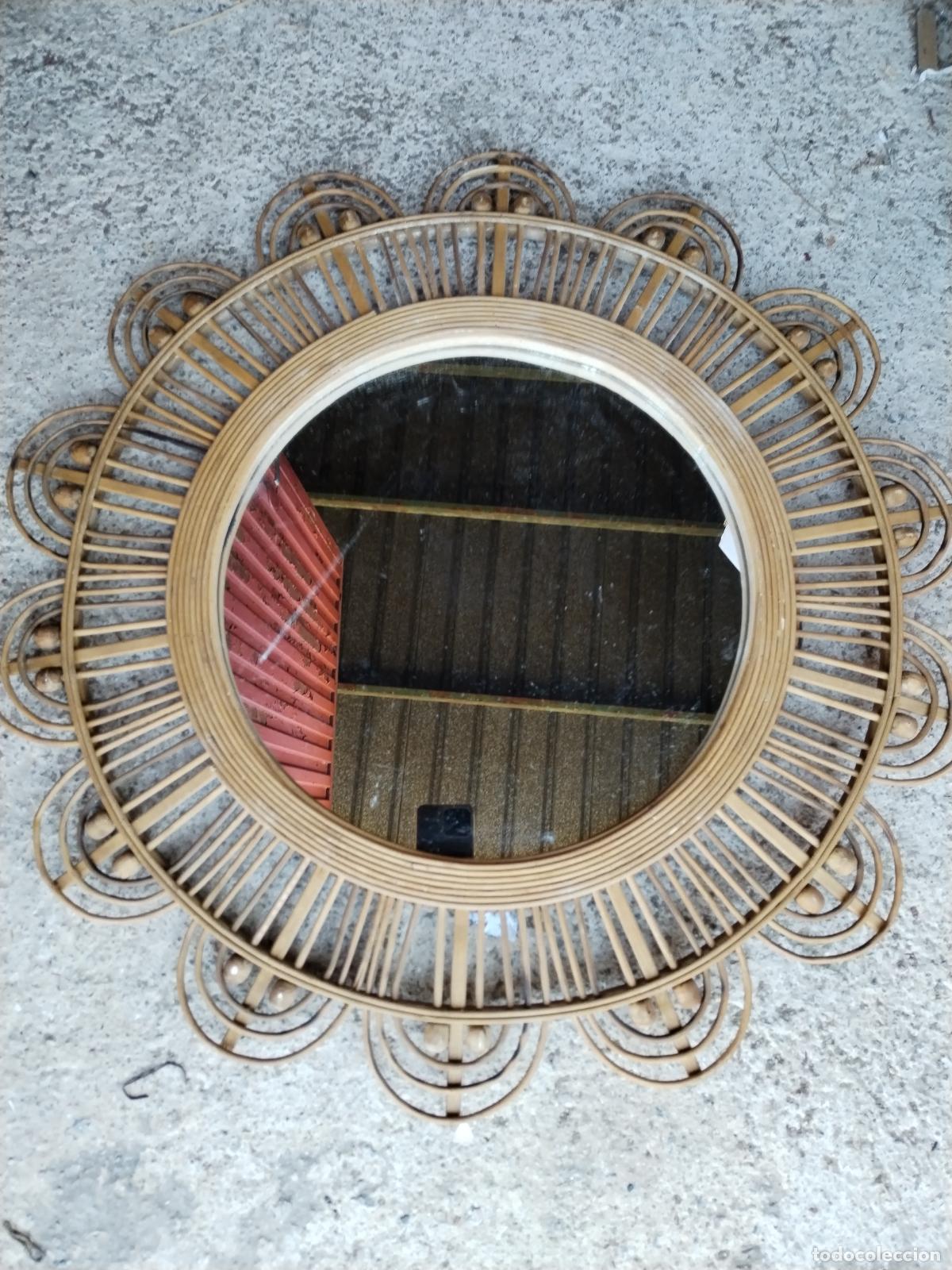 Antig&uuml;edades: espejo bamb&uacute; vintage - Foto 8