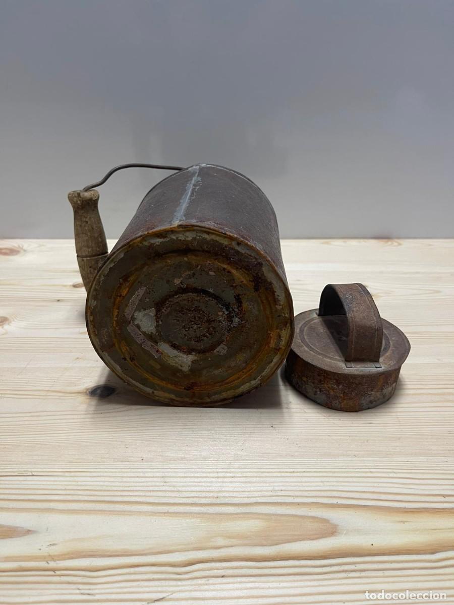 Antig&uuml;edades: LECHERA ANTIGUA ASA DE MADERA - Foto 4