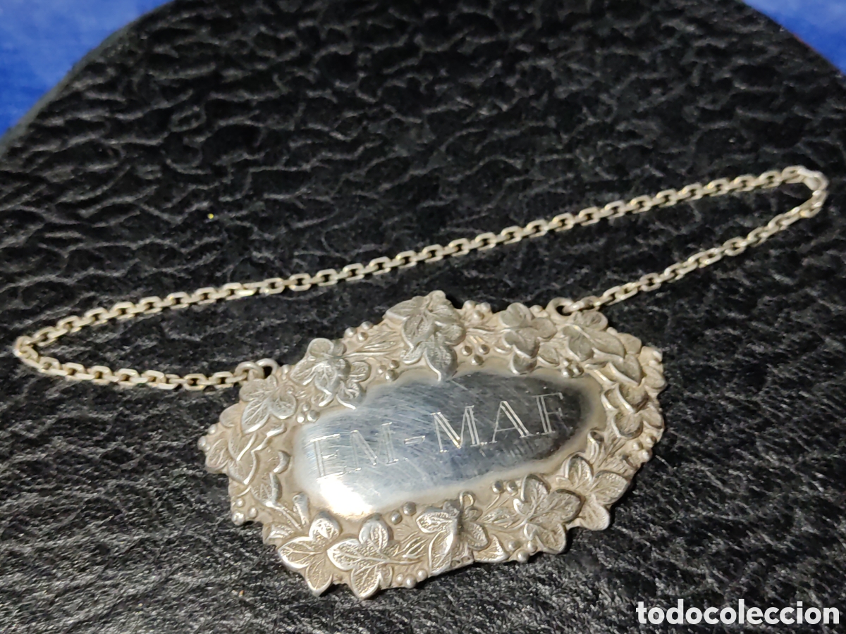 Antig&uuml;edades: Placa, embellecedor modernista de plata maciza. - Foto 2