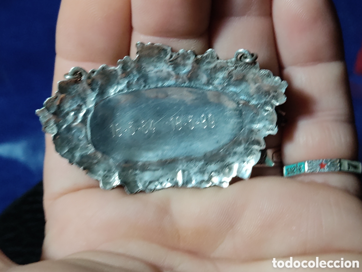 Antig&uuml;edades: Placa, embellecedor modernista de plata maciza. - Foto 7