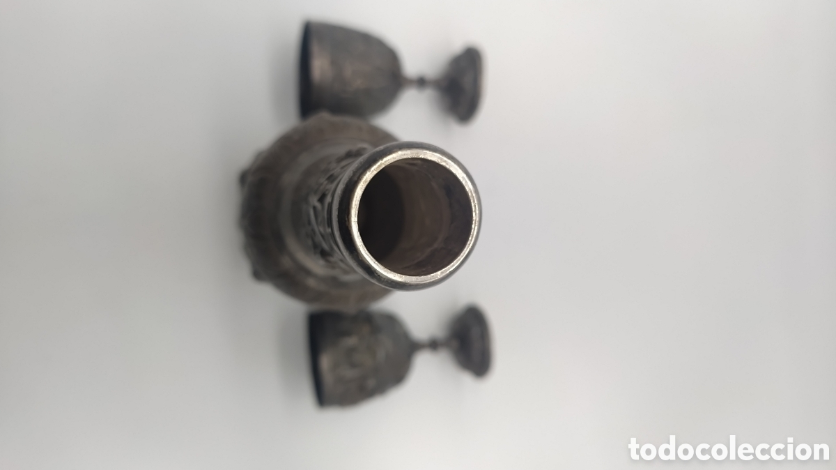 Antig&uuml;edades: Botella y copas ceremonia plata persa - Foto 10