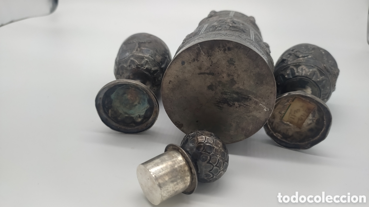 Antig&uuml;edades: Botella y copas ceremonia plata persa - Foto 14