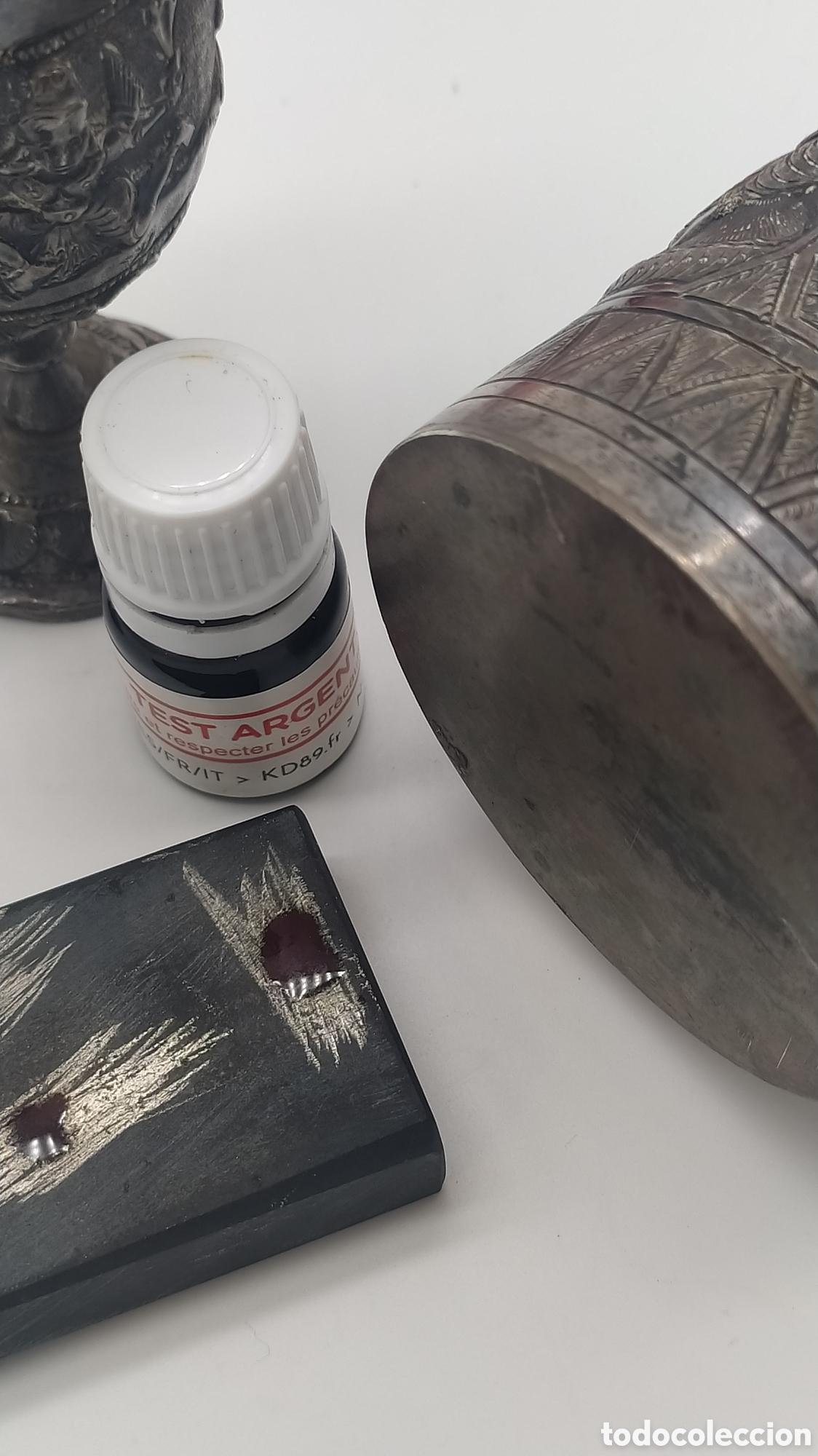 Antig&uuml;edades: Botella y copas ceremonia plata persa - Foto 22