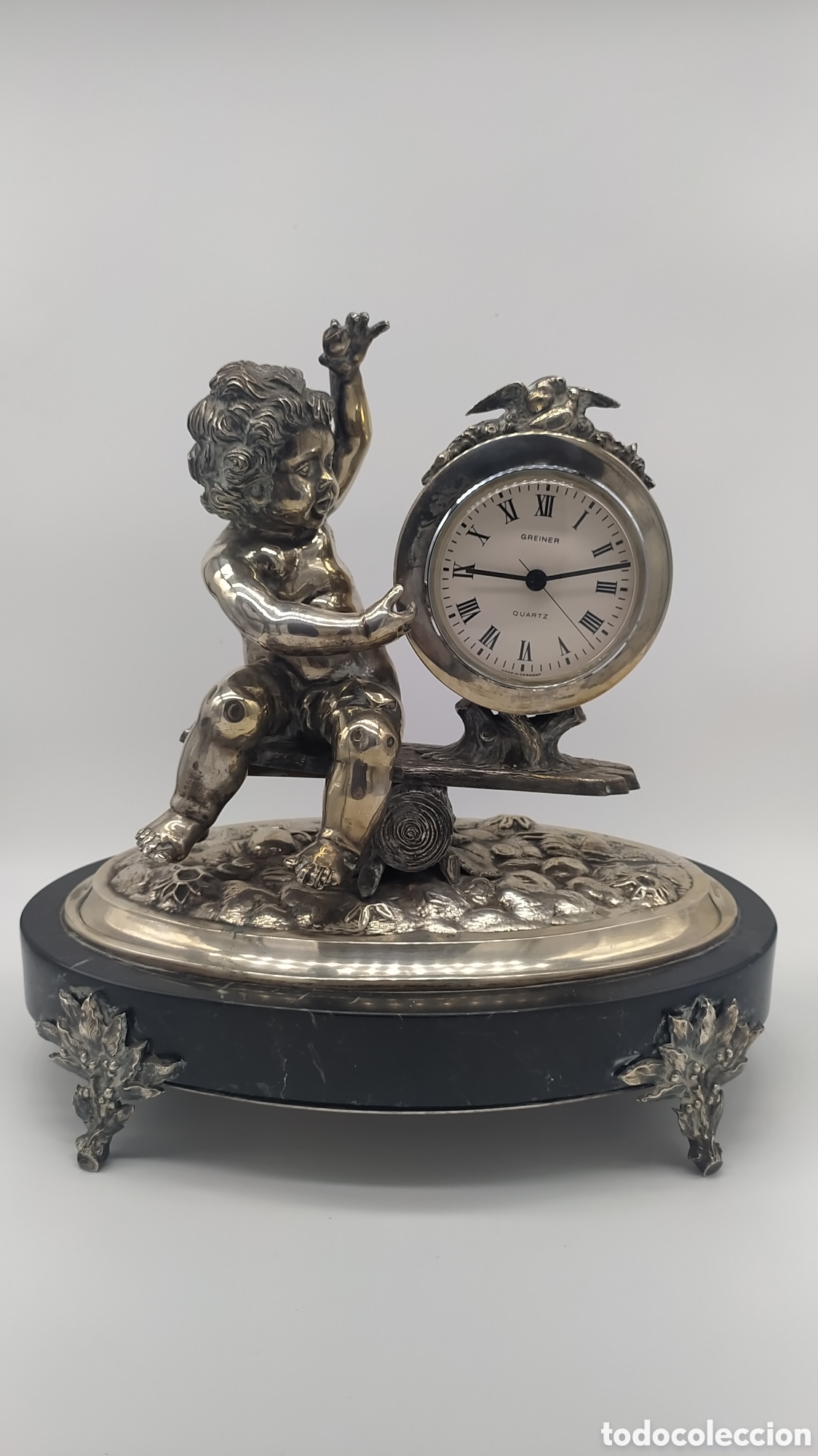 Antig&uuml;edades: Reloj plata gran tama&ntilde;o - Foto 2