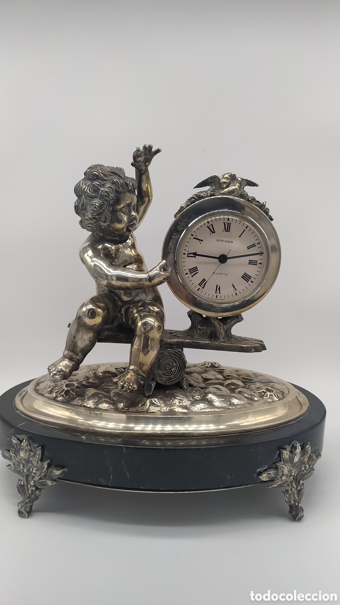 Antig&uuml;edades: Reloj plata gran tama&ntilde;o - Foto 3