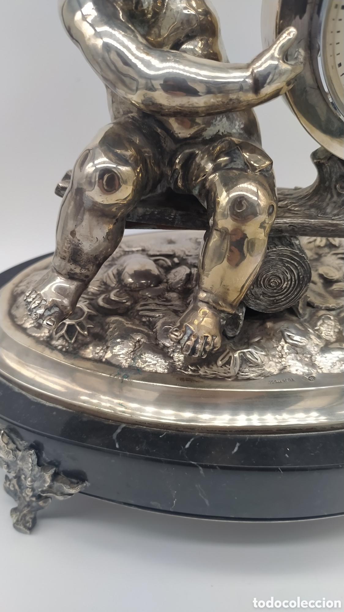 Antig&uuml;edades: Reloj plata gran tama&ntilde;o - Foto 6